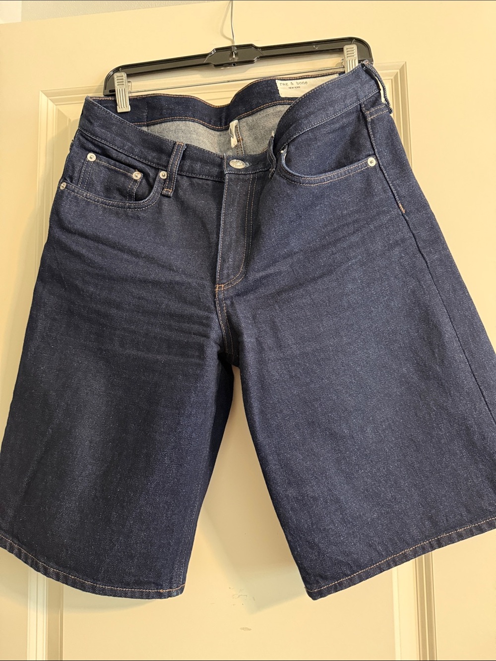 rag & bone Deep Indigo Denim Shorts